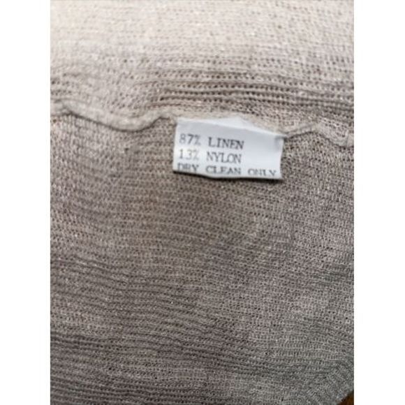 Eileen Fisher Sz XSmall Open Sleeveless Sweater Vest Linen Nylon Open Knit - Picture 5 of 5